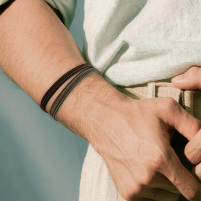 Herren-Haargummis für Männer mit langen Haaren - Kein Schaden, Faltenbruch, elastisch