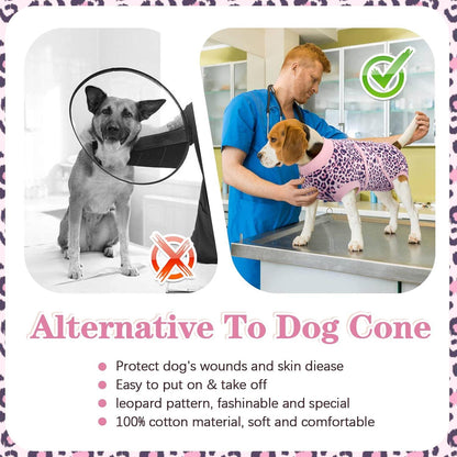 Hundebody Op Katzenbody Rüde Hündin Anti-Wundlecken Rosa