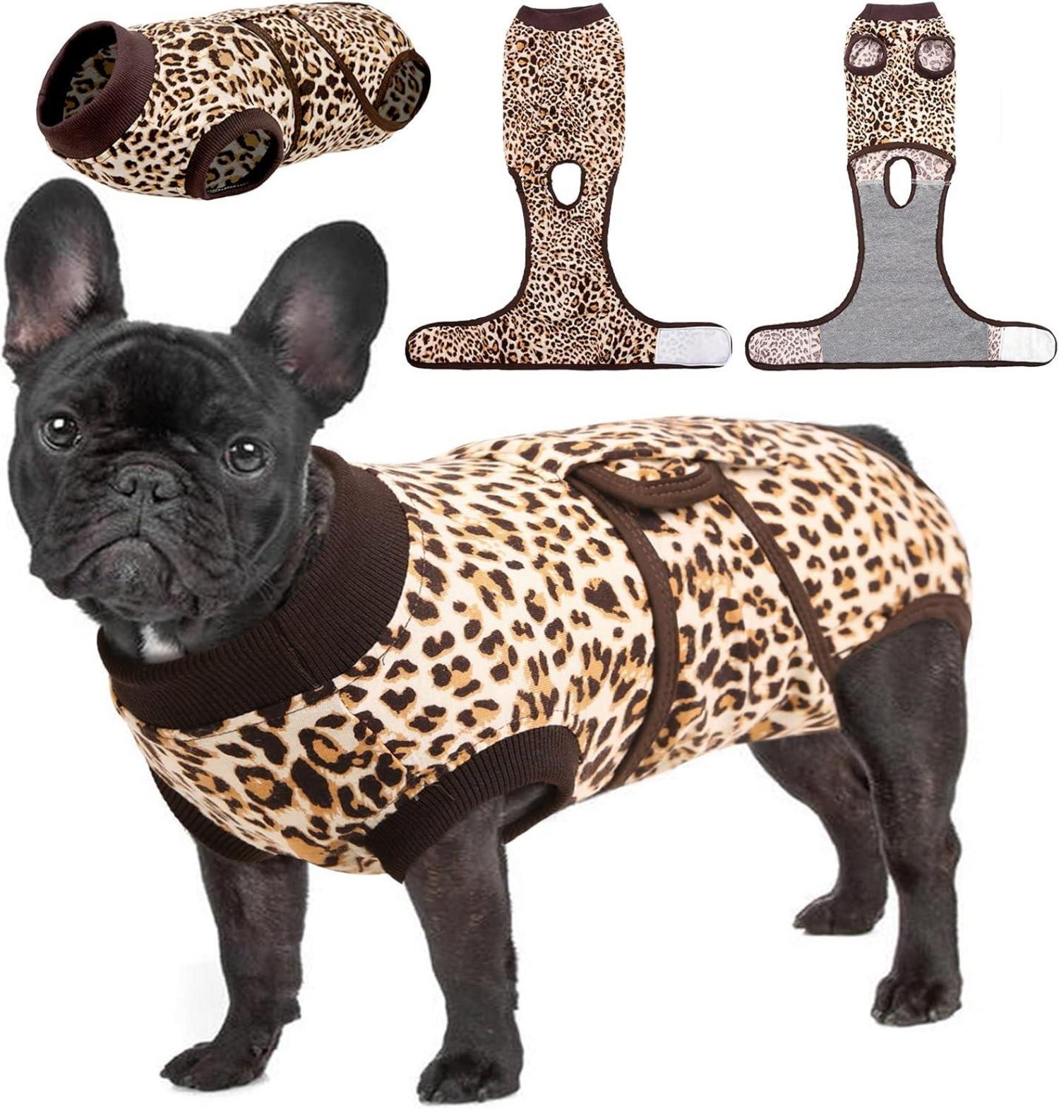 Hundebody OP Kastration Rüde Atmungsaktiv Braun XS-XL
