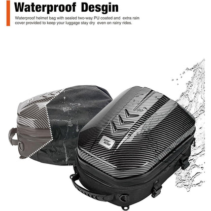 Wasserdichte Motorrad Hecktasche mit ABS Hartschale & Erweiterung