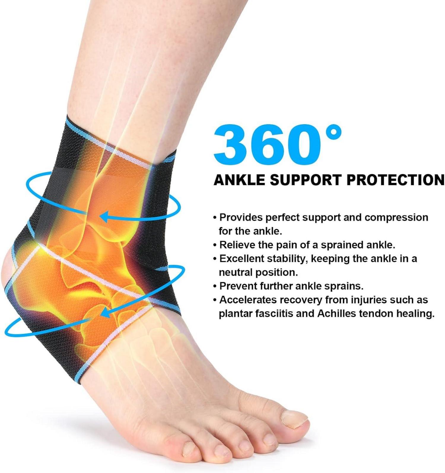 ACWOO Sprunggelenkbandage Hochelastisch Knöchelstütze