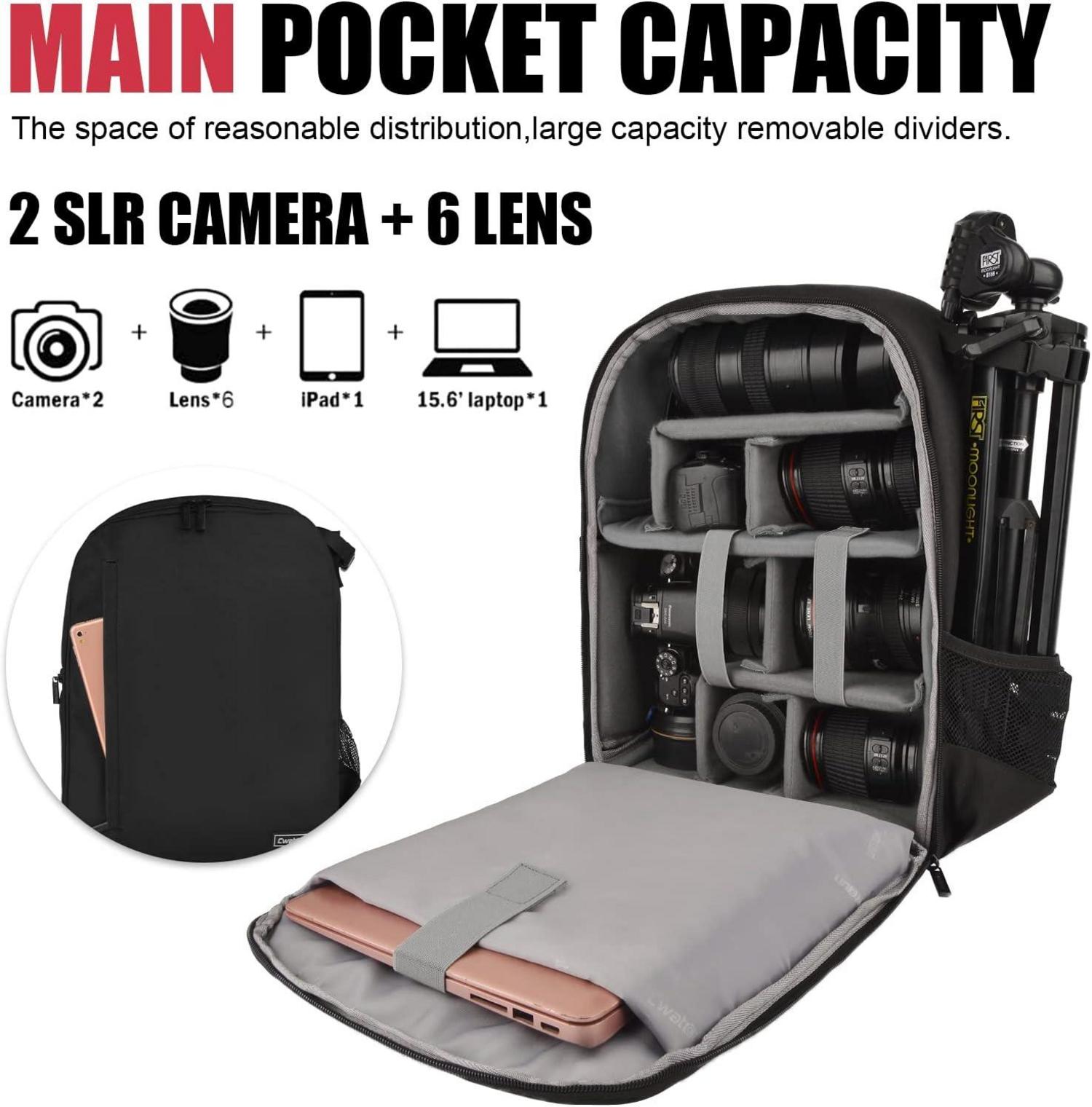 Cwatcun Kamerarucksack Profi für Spiegellose SLR