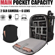 Cwatcun Kamerarucksack Profi für Spiegellose SLR