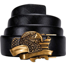 YOHOWA Herren Ratschen Gürtel Echtleder automatische