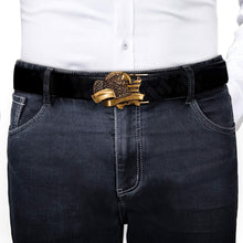 YOHOWA Herren Ratschen Gürtel Echtleder automatische