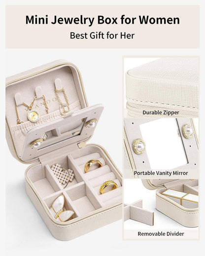 Vlando Schmuckkästchen Mädchen Damen Reise Schmuck Etui Aufbewahrung