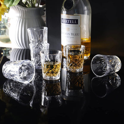8er Set 5cl Schnapsgläser bleifreies Glas schwerer Boden