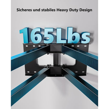 TV-Wandhalterung mit doppeltem Gelenkarm, 109cm, voll