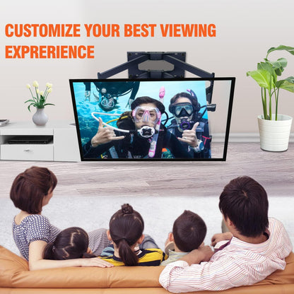 TV Wandhalterung Schwenkbar Doppelarm 109cm Beweglich 42-90 Zoll Belastung 75 kg