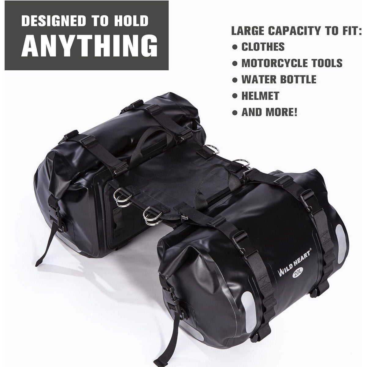 Wasserdichte Motorrad Satteltasche 40L – Robust & Vielseitig