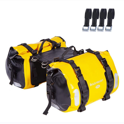 Wasserdichte Motorrad Satteltasche 40L – Gelb