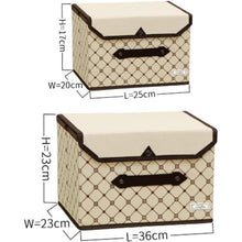 Stoffboxen 4er Set Petunia mit Deckel Faltbar Raumwunder