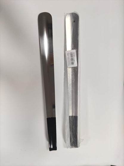 ZOMAKE Schuhlöffel Metall 42cm 2er Set Schwarz Stabil Edelstahl Schuhanzieher