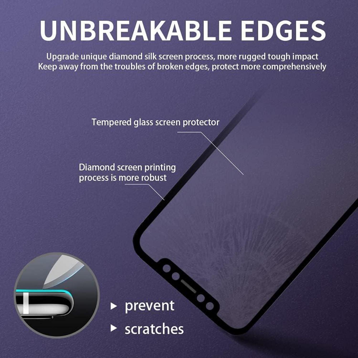 Sichtschutz Panzerglas iPhone 13 6,1 Zoll Regenbogen Blickschutzfolie