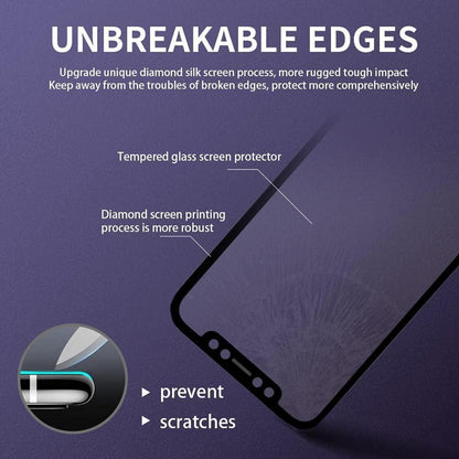 Sichtschutz Panzerglas iPhone 13 6,1 Zoll Regenbogen Blickschutzfolie
