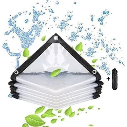 Transparente Abdeckplane 3x6m wasserdicht mit Ösen