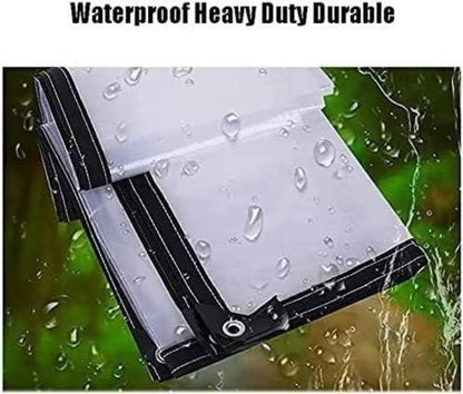 Wasserdichte transparente PE-Plane mit Ösen 2x2m