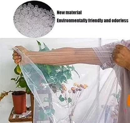 Wasserdichte transparente Plane mit Ösen, Abdeckplane für
