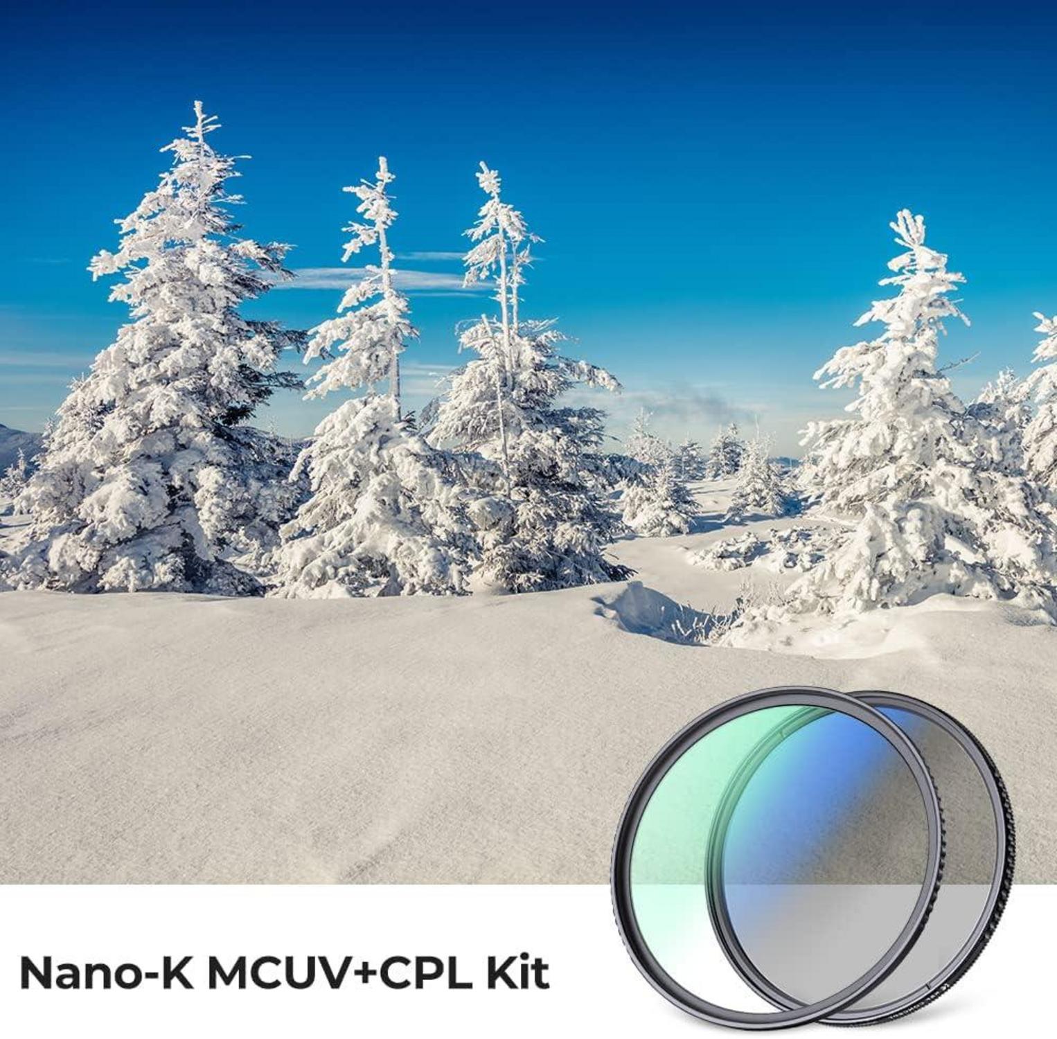 52mm K&F Concept CPL + MCUV Filter Set für Objektiv