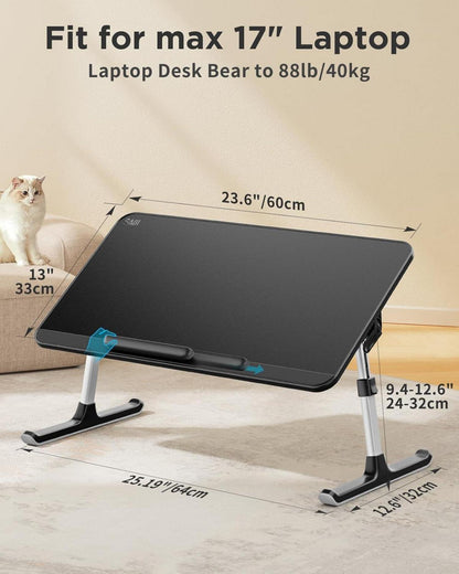 Laptoptisch höhenverstellbar, Winkelverstellbar, genügend Platz für