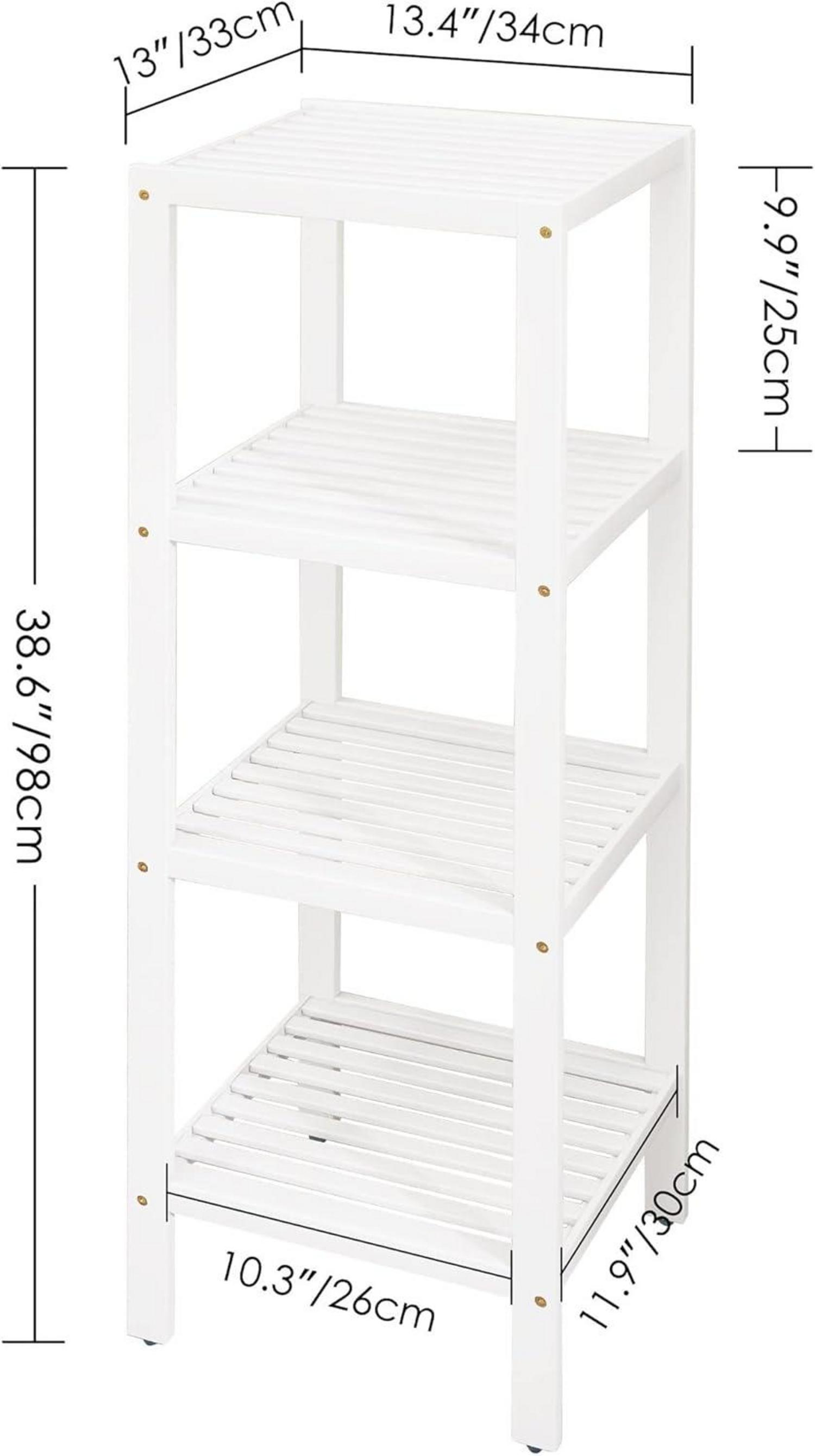 Bambus Badezimmerregal 4 Ebenen Organizer