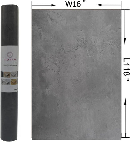 Graue Selbstklebefolie Betonzementmuster 3D-Vinyl Bad 40CMx3M