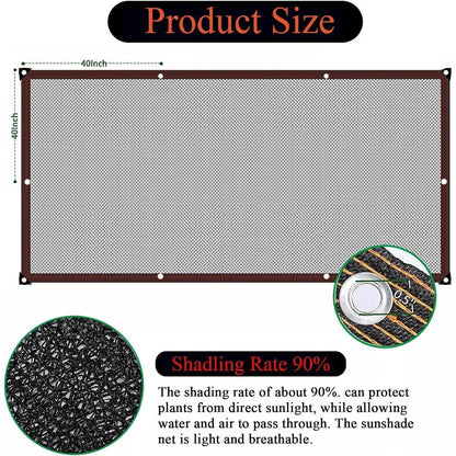 Sonnenschutz Stoff mit Ösen – 2x6m Garten & Pflanzen Schutz