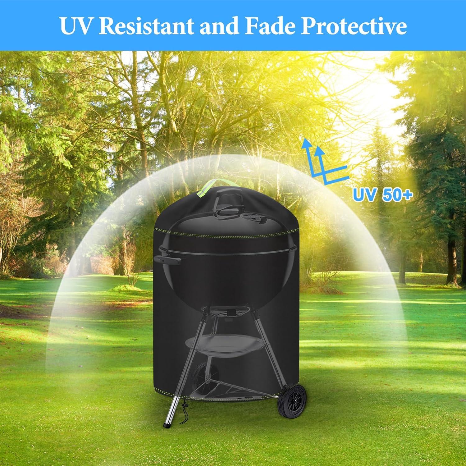 Kugelgrill Abdeckung 420D Oxford Ø77x90cm wasserdicht reißfest UV Schutz