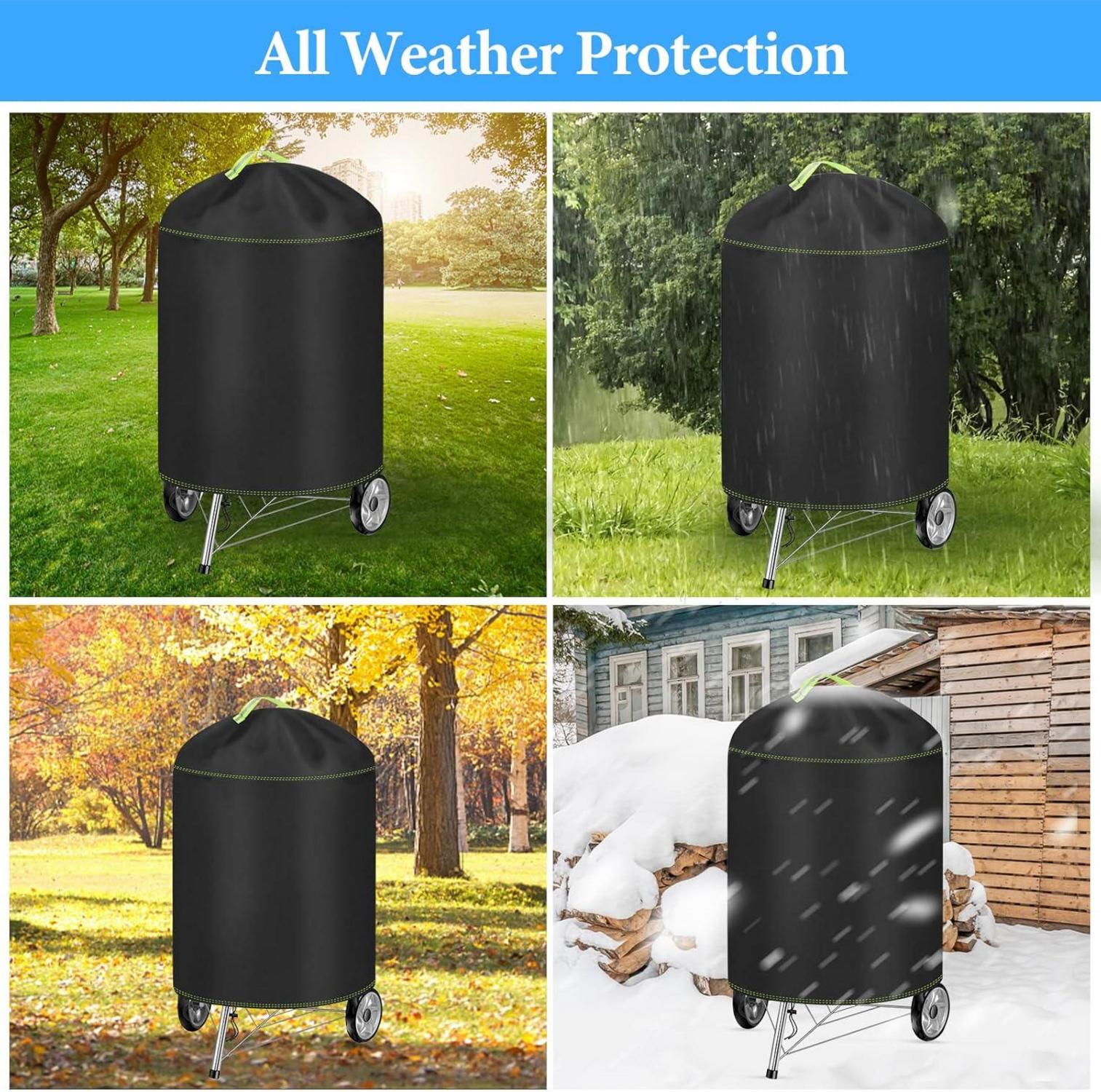 Kugelgrill Abdeckung 420D Oxford Ø77x90cm wasserdicht reißfest UV Schutz