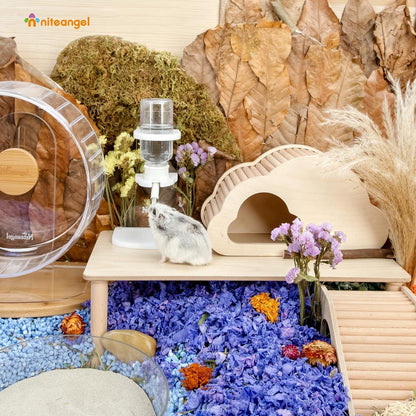 Wasserflasche mit Ständer für Zwerghamster Mäuse Ratte 120ml