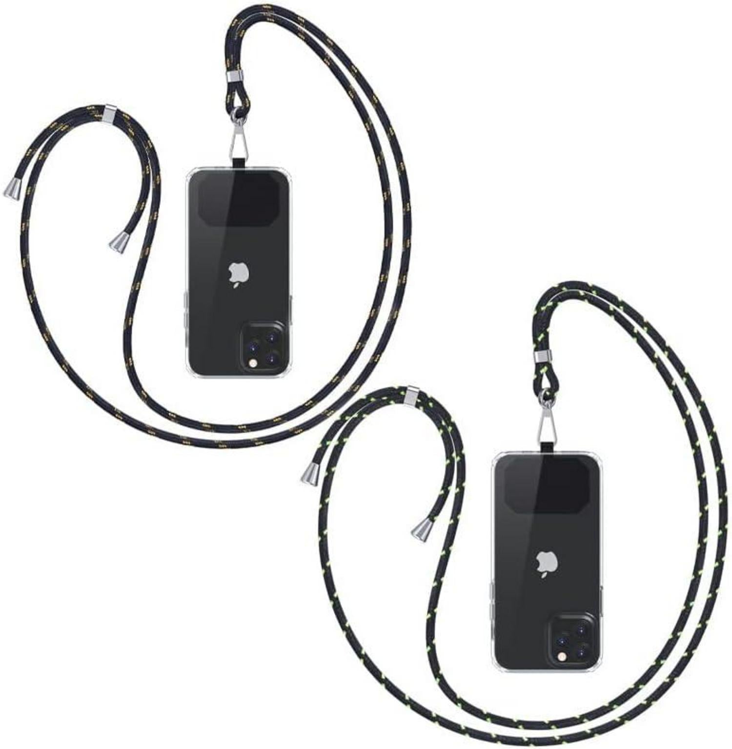 Handykette zum Umhängen - Universal Handyband Schwarz₀₀Grabegrün