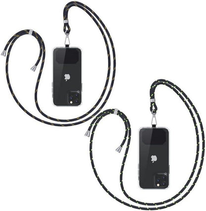 Handykette zum Umhängen - Universal Handyband Schwarz₀₀Grabegrün