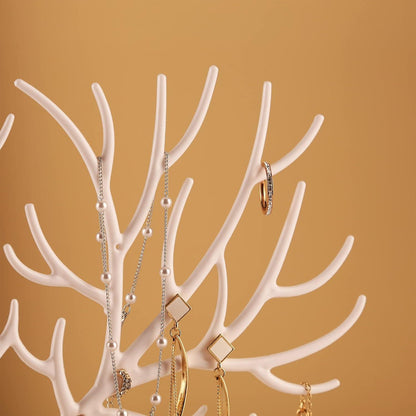 MORE&LESS Geweih Schmuck Display-Rack mit Aufbewahrungsschublade
