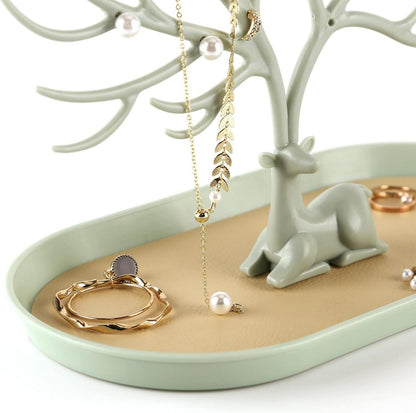 Hirsch Geweih Schmuck Displayständer Organizer 24,5x12x21cm