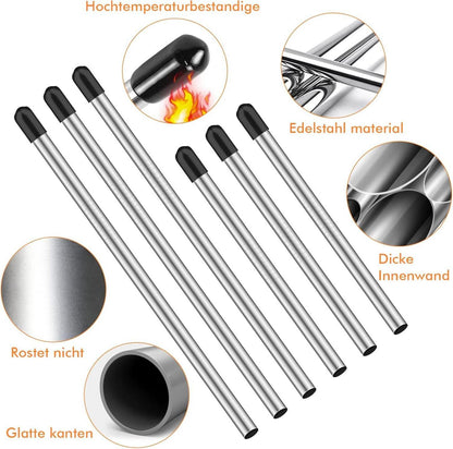 Spülmaschineneinsatz Flaschenhalter Edelstahl 6er Set - Spülmaschine Glashalter Geschirrkorb