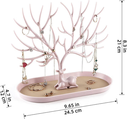 Juwelier Displayständer Hirsch Baum Geweih Schmuck Aufbewahrung