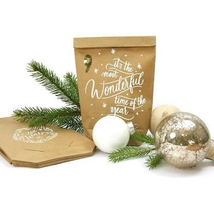 Adventskalender Tüten zum Befüllen Weihnachten Winter