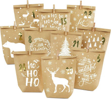Adventskalender Tüten zum Befüllen Weihnachtskalender DIY