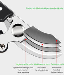 Horsvill Japanische Gartenschere SK4-Stahl