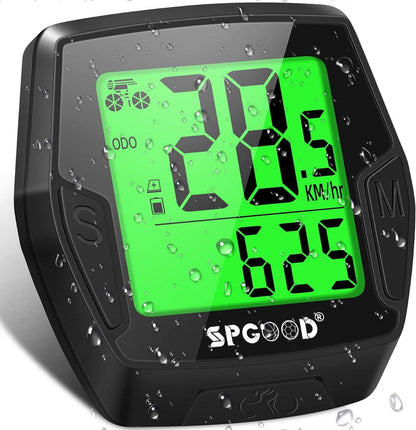 Fahrradcomputer Kabellos 21 Funktionen IP54 Wasserdicht Display