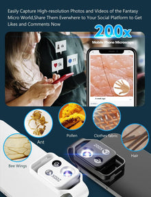 Mini-Mikroskop 200X für