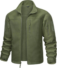 Outdoor Fleecejacke Winddicht Taktische Armee mit 7 Taschen