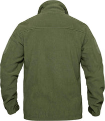 Herren Outdoor Fleecejacke Winddicht mit 7 Taschen und