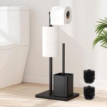 Edelstahl Klopapierhalter mit Klobürste und WC Bürste