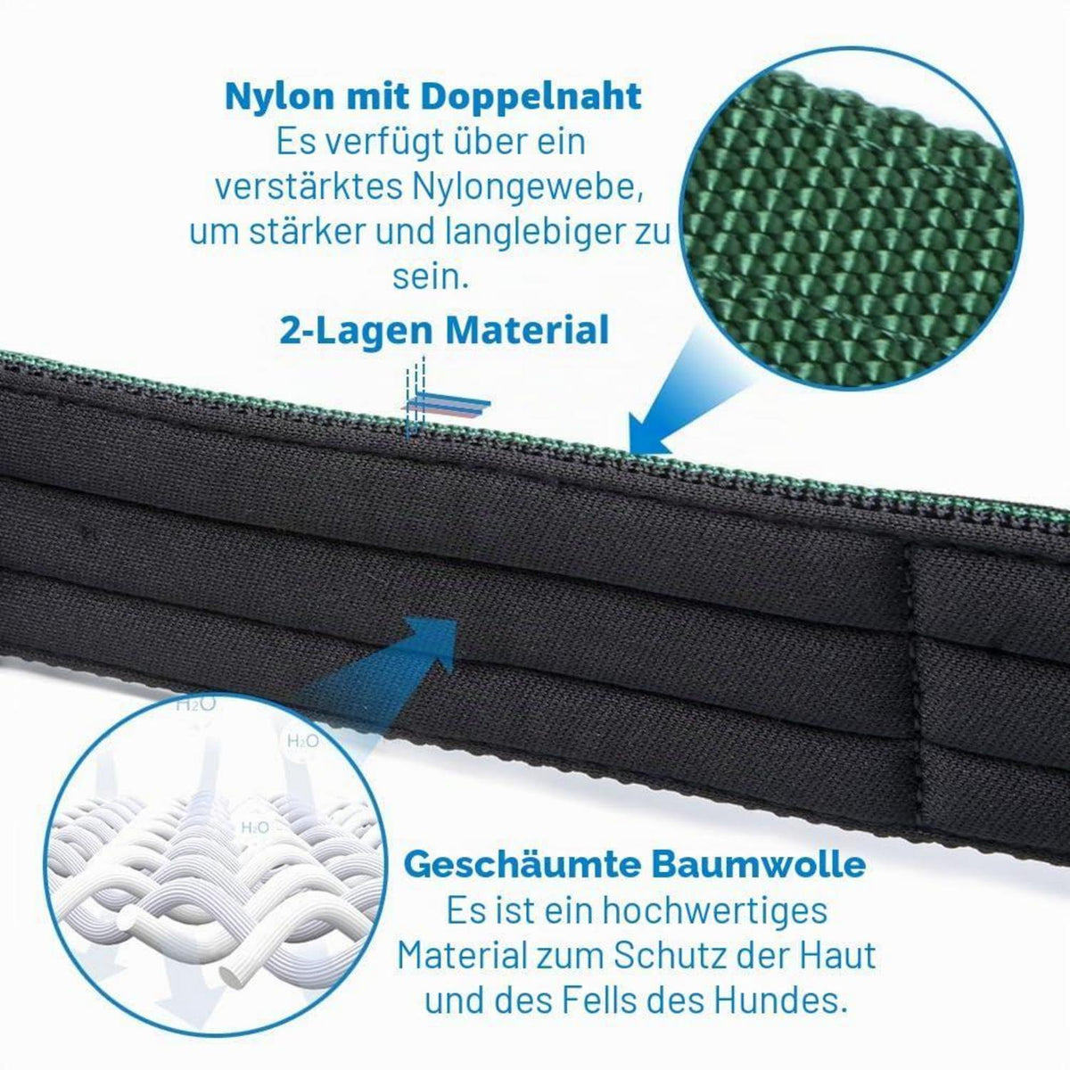 Taktisches Hundehalsband Größe L, Gepolstert, Orange