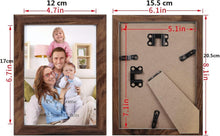 Bilderrahmen Set 7-teilig 13x18cm Braun Fotorahmen Collage