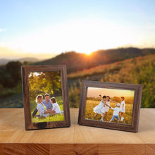 Bilderrahmen Set 10x15 cm 7 Stück für Fotos und Bilder Braun