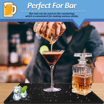 45x30cm Premium Barmatte Abtropfmatte Silikon Rutschfest