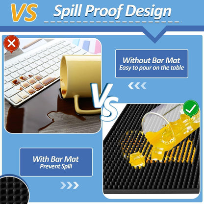 45x30cm Premium Barmatte Abtropfmatte Silikon Rutschfest