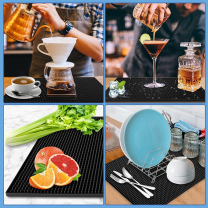 45x30cm Premium Barmatte Abtropfmatte Silikon Rutschfest